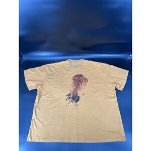 HONOR THE GIFT HTG LEAF SS‎ TEE-MUSTARD MEN'S SIZE 2XL
